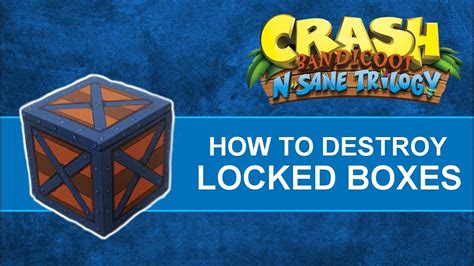 how to break steel boxes crash bandicoot|breaking metal boxes crash bandicoot.